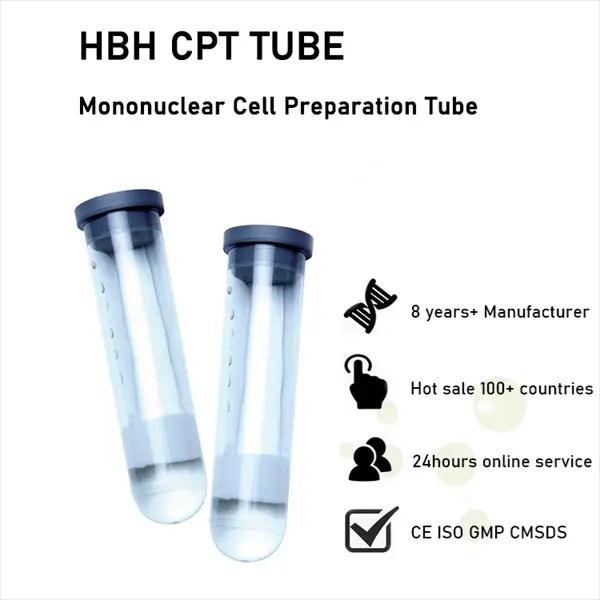 CPT Tube for Extracting the Mononuclear Cells in Vitro