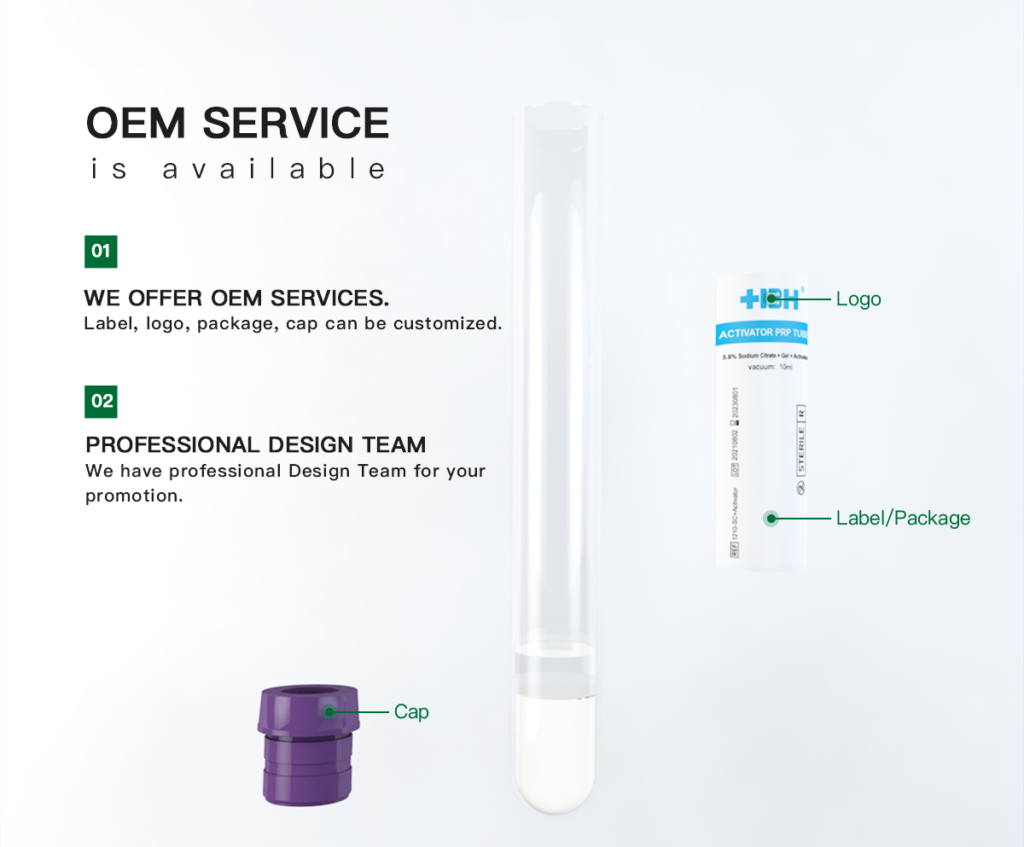 PRP Tube without Additive 12ml-15ml PRF Tube