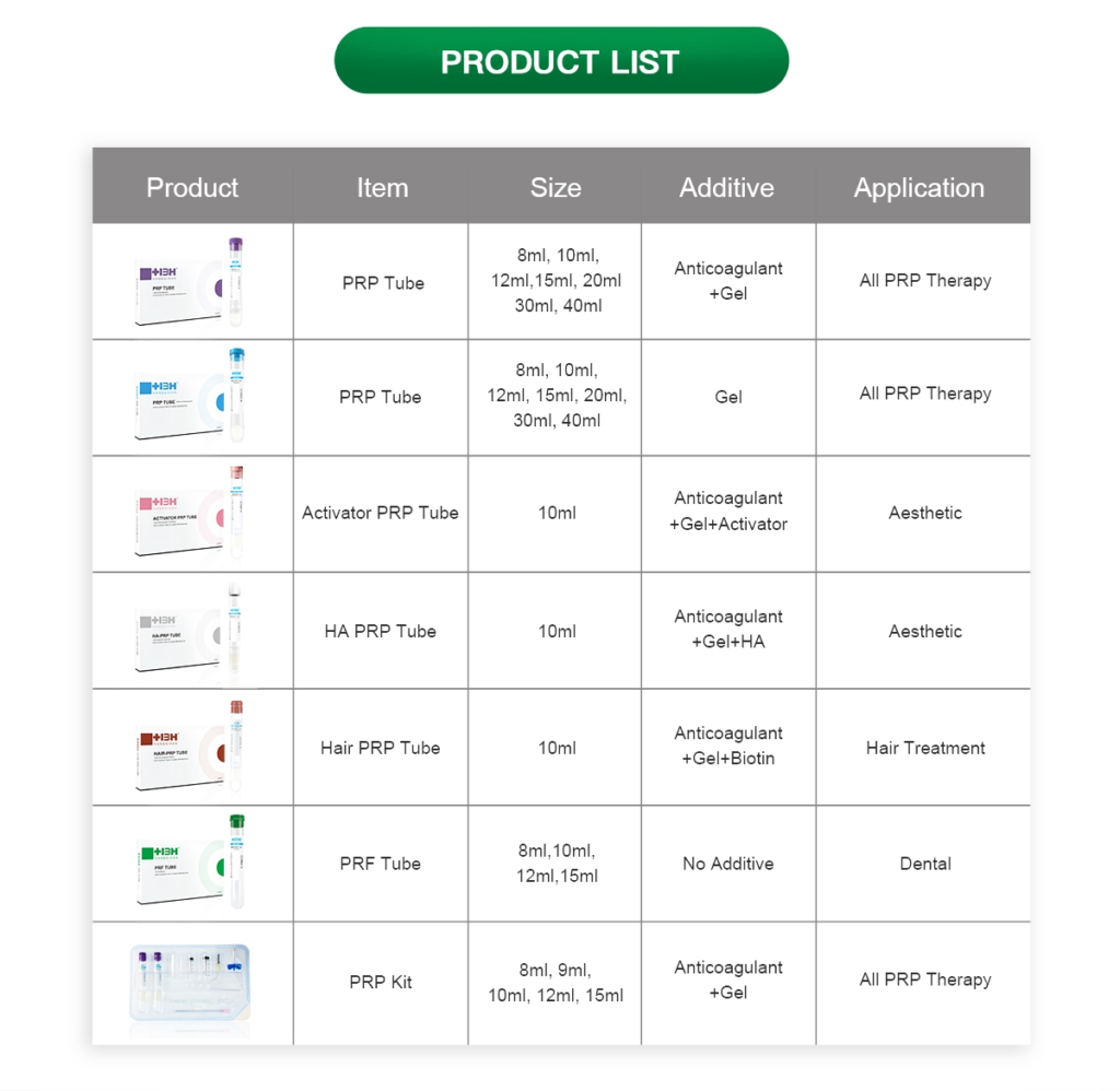 PRP Tube 8ml with Separation Gel